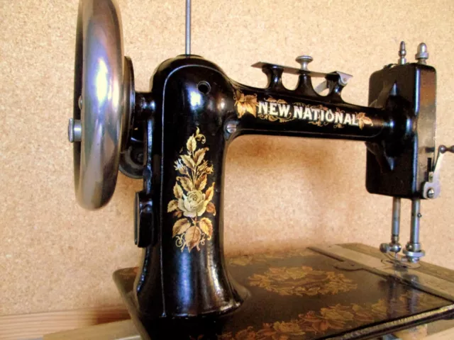 MACHINE COUDRE SCUDAN New National Paris sewing machine vintage 1890 Art  Nouveau EUR 144,90 - PicClick FR