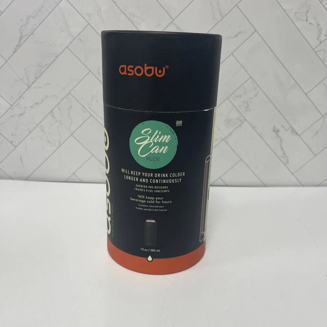 Asobu lata delgada aislada al vacío acero inoxidable bebida energética fría Kuzie 13 oz