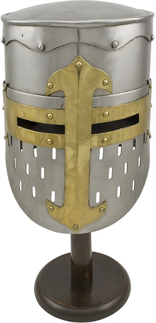 CASCO MEDIEVALE BARBUTA Cavaliere Templare Crociato Armatura Casco - Foto 14