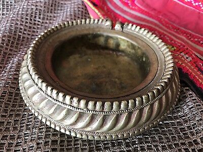 Old North Indian Silver Plated Bracelet Change Bowl …beautiful accent piece 2
