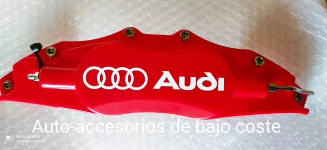 4 CUBREPINZAS TALLA XXL AUDI BREMBO TAPAS FRENO CUBRE PINZA Rojo brembo RS SLINE