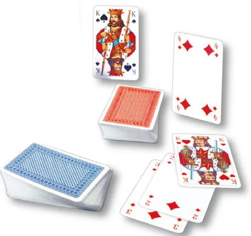 2 x 55 Blatt Ravensburger Spielkarten Rommé, Bridge, Canasta Etui 27075 2