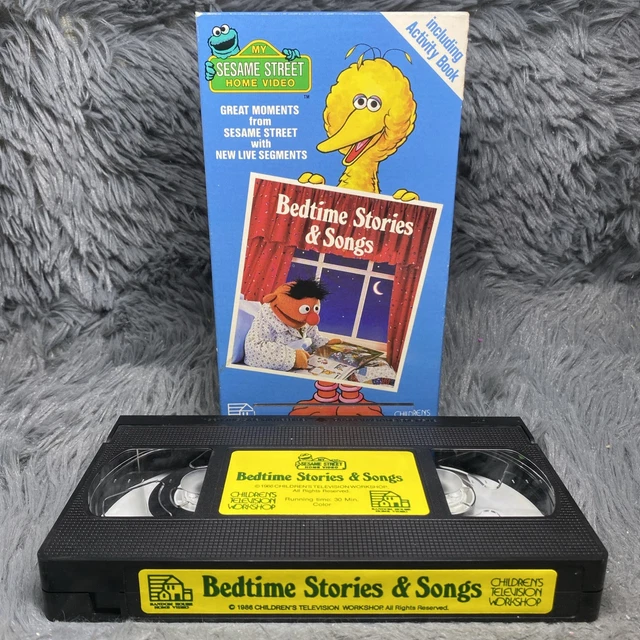 MY SESAME STREET Home Video Bedtime Stories Songs VHS Tape 1986 Kids 