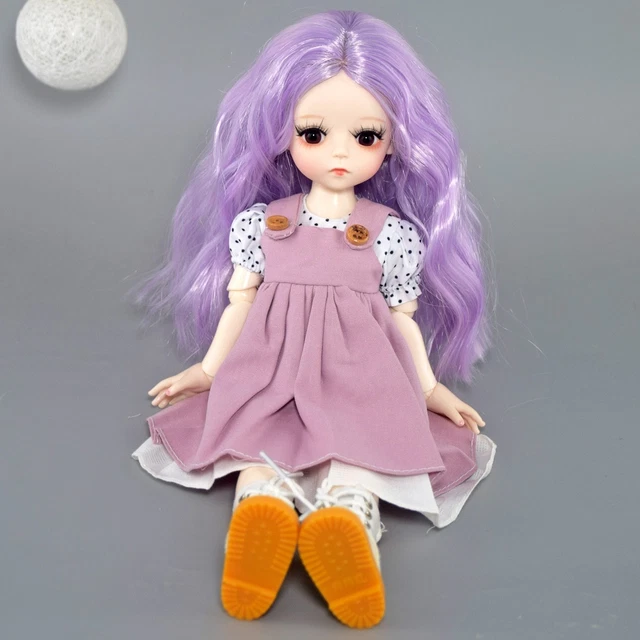 1/6 Echelle BJD Poupée Lunettes Rondes Pliant argent Footful