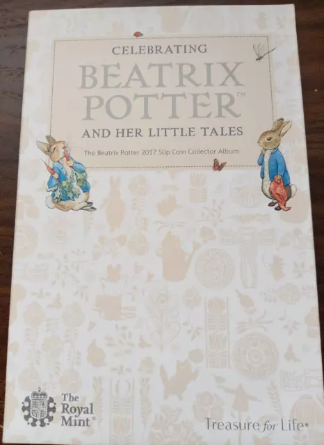 ROYAL MINT - 2017 CELEBRATING BEATRIX POTTER AND HER LITTLE TALES 50p COLLECTION