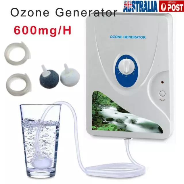 600mg/h Ozone Generator Sterilizer Air Purifier Water Vegetable Sterilizer 220V