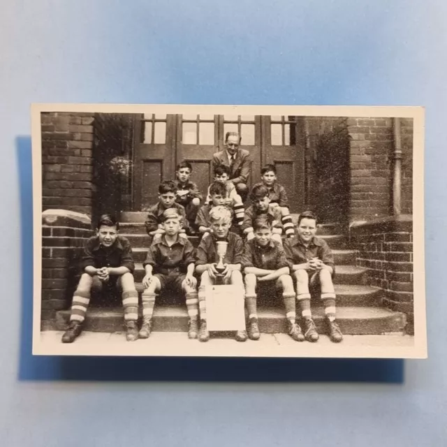 Seven Sisters Tottenham Postcard C1940 Real Photo School Football Team London