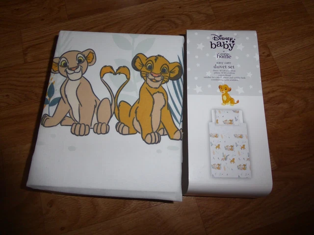 THE LION KING SIMBA Niño Pequeño Juego de Funda Edredón Cuna Cama Junior Cama 120 x 150 cm NUEVO