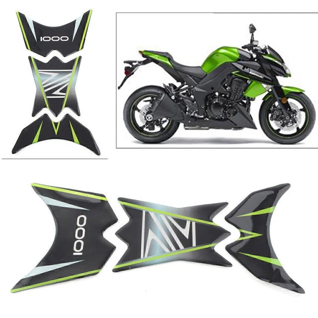 Motorcycle 3D Tank Pad Protector Decal Sticker for Kawasaki Z1000 hs