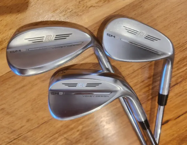 Titleist Vokey Sm9 Wedge 60° 54° 50°  60.12D 54.10S 50.08F