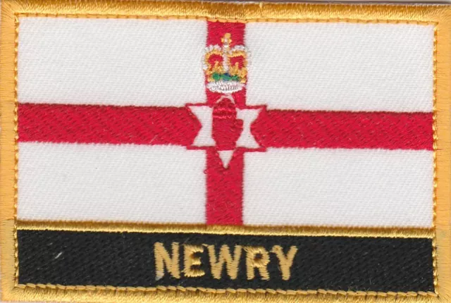 Newry Northern Ireland Town & City Embroidered Sew on Patch Badge