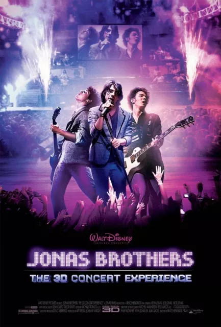 JONAS BROTHERS 3D CONCERT EXPERIENCE MOVIE POSTER ORIGINAL DS Ver B 27x40