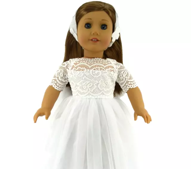 Dolls clothes Dolls clothes for 18" American Girl/Our Generation WEDDING DRESS