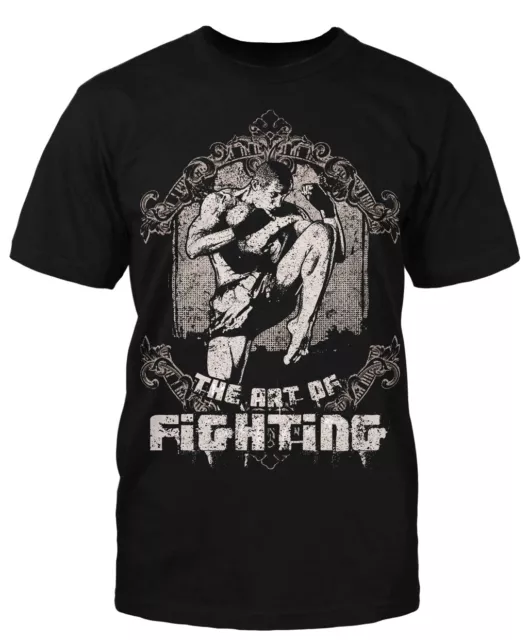 T-shirt Art of Fighting combattimento MMA kick muay thailandese boxe guerra arte combattente