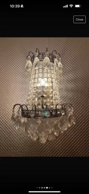 Pair Of Chandelier Wall Lights BHS