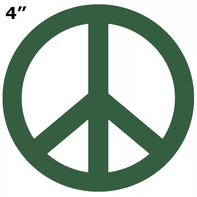 Peace Sign - 4"  - Car Truck Window Bumper Graphic Sticker Decal Souvenir Hippie