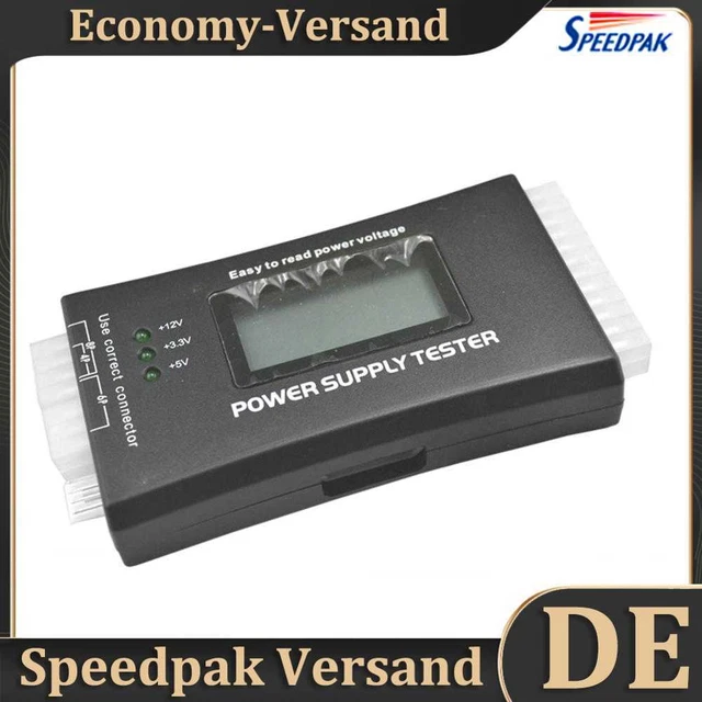 Tester alimentatore computer display LCD 20/24 pin misura per ATX BTX ITX TFX