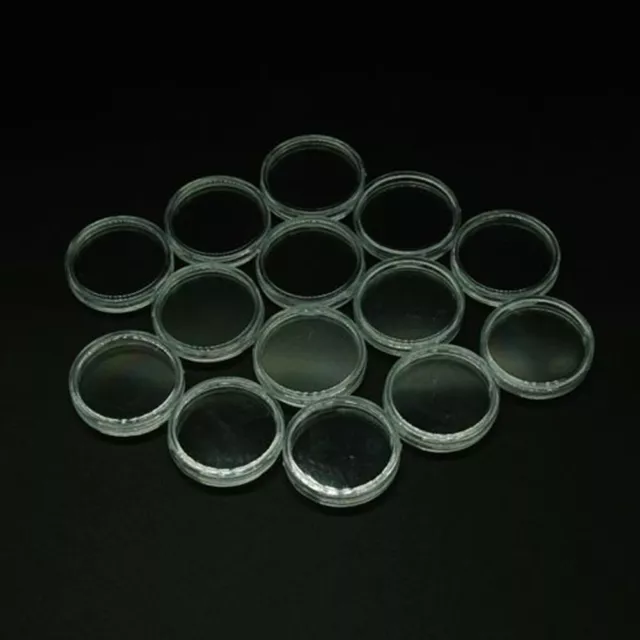 Capsula di plastica trasparente 27 mm per monete 10/25 in scatola raccolta monete