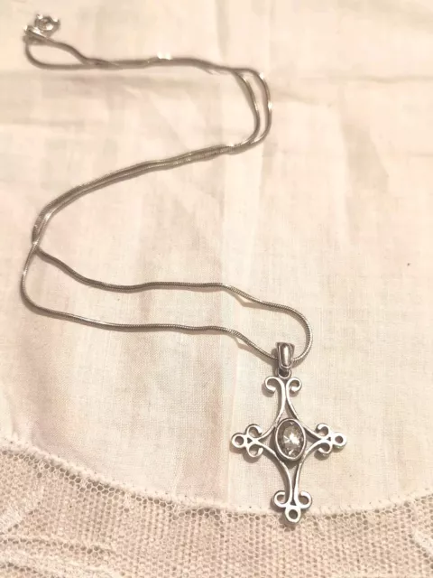 Sterlingsilber Kreuz und Kette