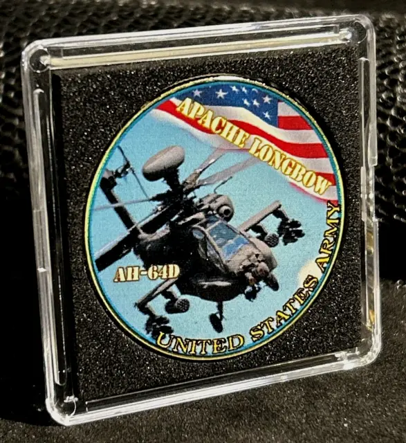 APACHE UH-64D LONGBOW Challenge Coin Attack Helicopter Boeing United States Army