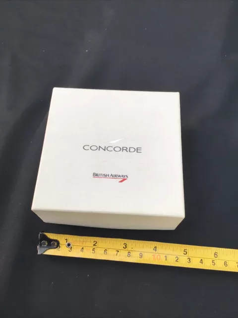 VINTAGE 90’s CONCORDE BRITISH AIRWAYS COLLECTABLE VALUABLES TRAVEL BOX. USED.