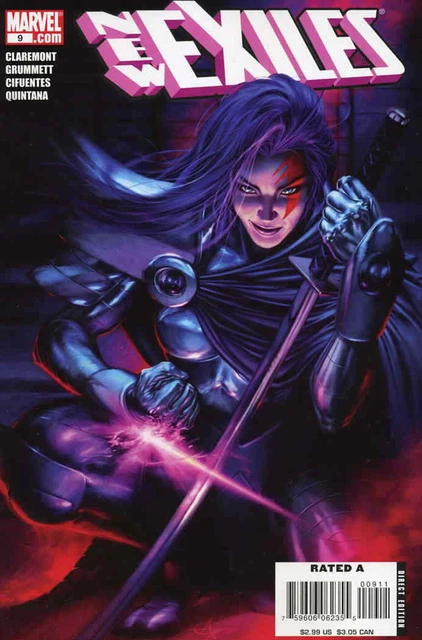New Exiles #9 VF; Marvel | Chris Claremont Psylocke - we combine shipping