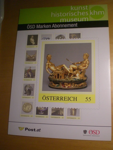 Österreich PM Sondermarken Bogen Kunsthistorisches Museum postfr in Mappe