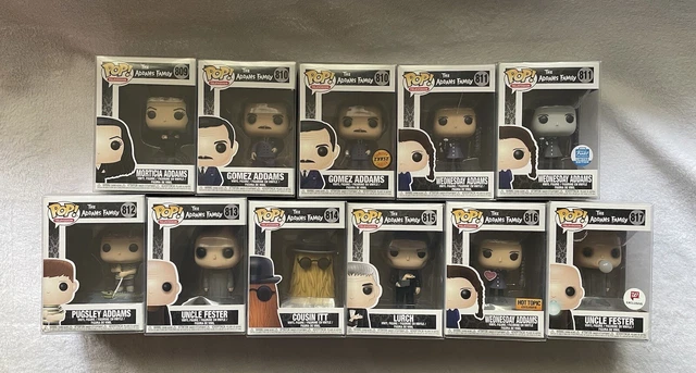 FUNKO Pop Addams Family Lot of 11 w/Chase, Exclusives and PROTECTIVE COVERS
