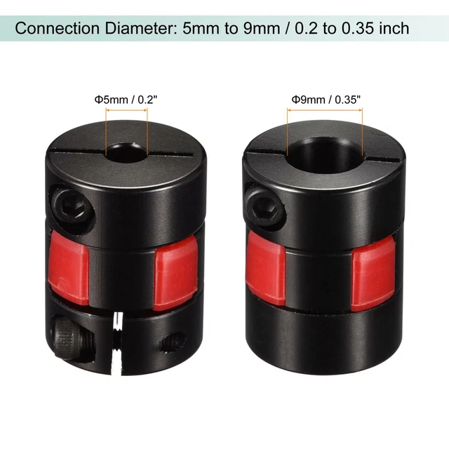 6 Pièces Couplages Flexibles,Coupleur D'arbre,Accouplement D'arbre,Accouplement Flexible,5mm à 8mm,pour 3D Lmprimante Machine,Stepper Moteur,L'imprimante Numérique Machine