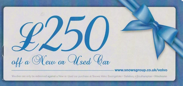 CAR BUYERS VOUCHER for £250 OFF