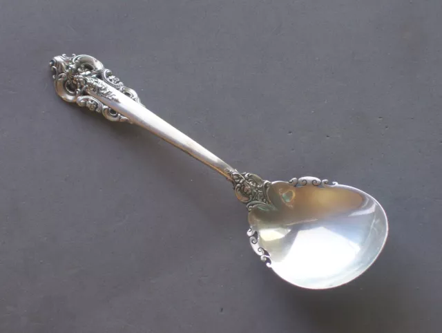 Grande Baroque by Wallace Sterling Silver Sugar Spoon   6 1/4”   No Monogram