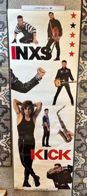 INXS Kick World Tour 1987 Poster Rock Music # D33-33 INXS GROUP