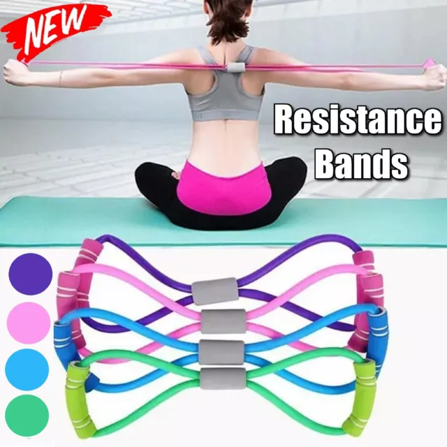 Resistance Bands Chest Expander Elastic Rope Yoga Home Gym Fitness Exercise