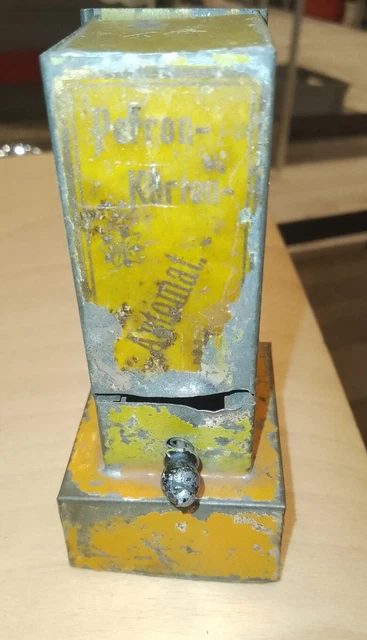 Alter Eisenbahn Perron Karten Automat Spur 0/1 um 1920 Blechspielzeug Vorkrieg