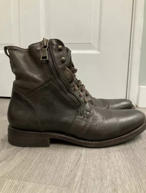 John Varvatos Ago Side Zip Boot. Size 9.5 USA 42.5 3