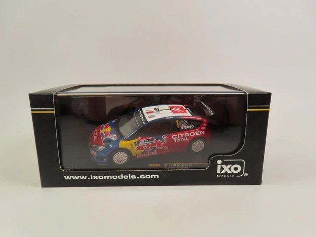 CITROEN: Two ixo MODELS 1:43 SCALE CITROEN C4. CITROEN C4 WRC #1 as raced by S.Loeb/D.Elena at