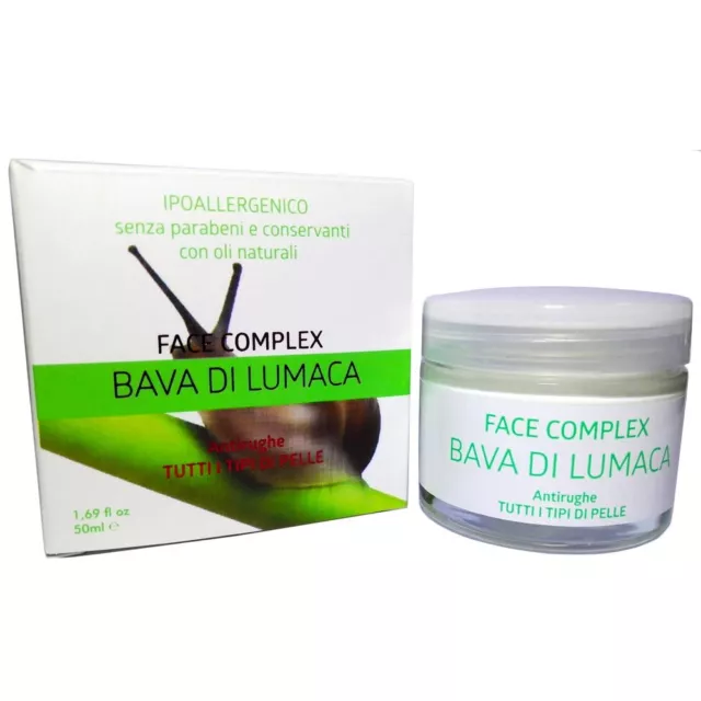 CREMA BAVA DI LUMACA 50ml ANTI-ETA ANTIRUGHE FACE COMPLEX IPOALLERGENICO