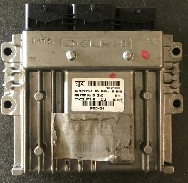 Calculateur Moteur PEUGEOT CITROEN 9857411280 DCM7.1A - Compatible 9833346580, état Vierge, Neuf - Marque PSA, Pour Réparation Automobile