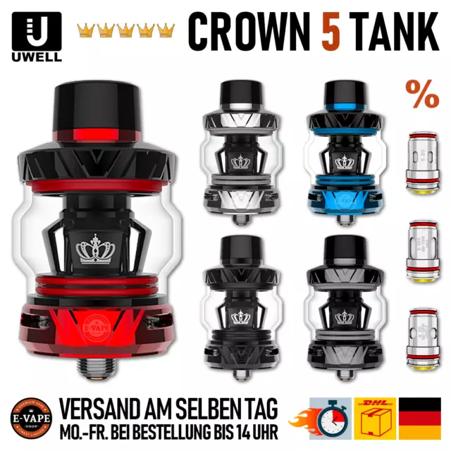 Uwell Crown 5 Tank Verdampfer Crown V Mesh Coils E-Zigaretten Clearomizer Set