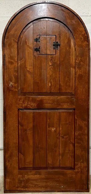 Alder arched top door solid wood story book  37-1/2 X 81-1/2 u choose size 3