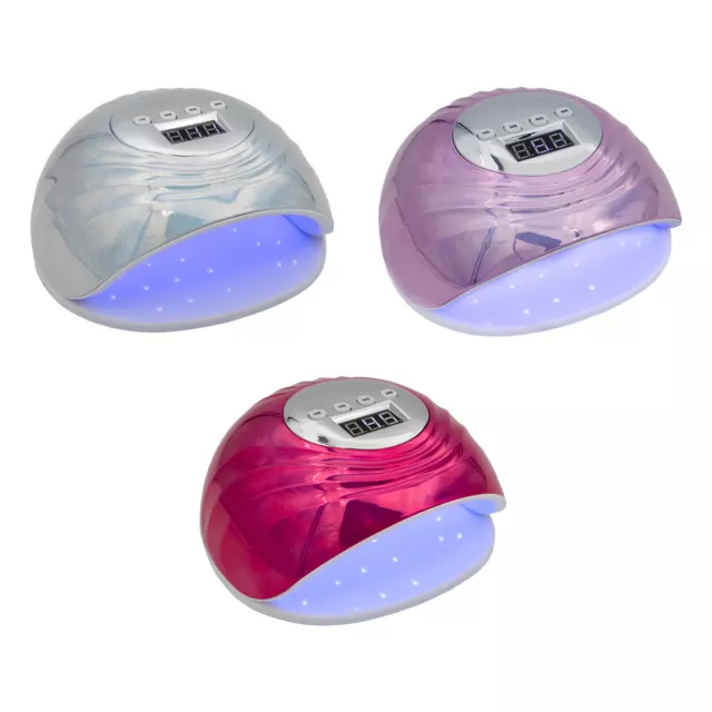 Nageltrockner Lampe, LED Nagellampe 86W UV mit Sensor LCD Display für Gelnägel,