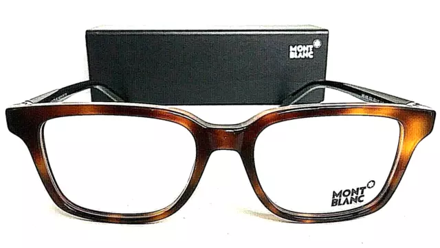 NEW MONTBLANC MB 486 052 52mm Tortoise Men's Eyeglasses Frame Italy ...