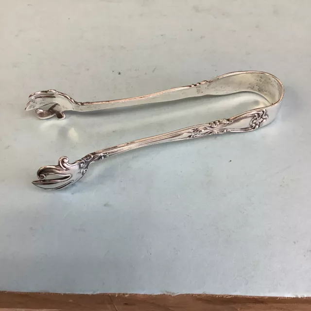Sterling Silver Sugar Tongs Sheffield, England 1914 4” L