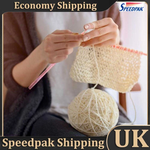 NEW 9pcs Hooks Needles Soft Handle ABS Yarn Knitting Crochet DIY Craft Knitting