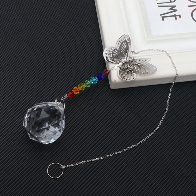 Lampadario cristallo arcobaleno prismi di cristallo sospesi