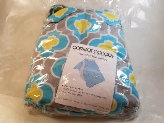 Car Seat Canopy Nursing Scarf Carseat Cover Boy Girl Baby Shower Gift Buttons