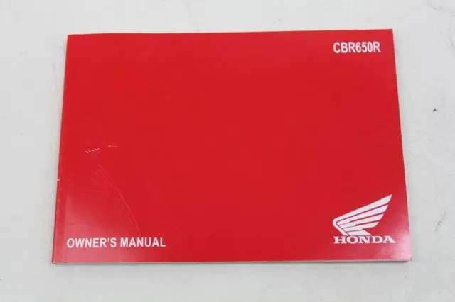 Owner S Manual Honda Cbr 650 R 2021 2022 2023 Use Maintenance