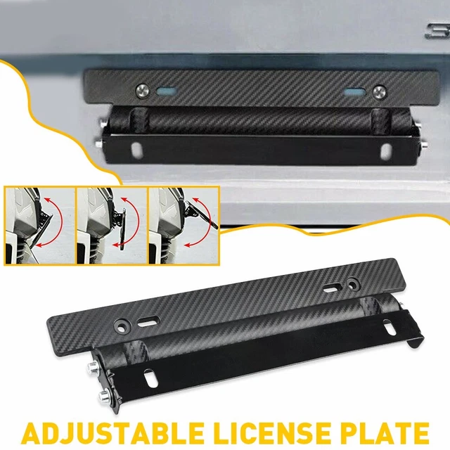 Supporto staffa telaio piastra furgone regolabile stile fibra di carbonio auto da corsa