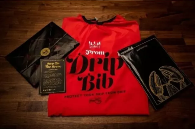 Rare Red Lobster Prom Drip Bib Limited Edition 250 Made (Sold Out) NO RESERVE