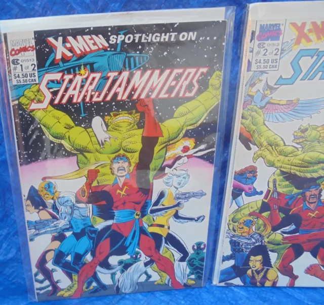Marvel Comics X-Men Spotlight On Starjammers Complete Set Lot # 1 & # 2 1990 3